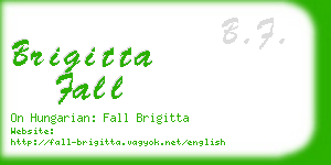 brigitta fall business card